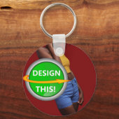 COOL! Sleutelhanger - Metalen Cirkel - Custom (Voorkant)