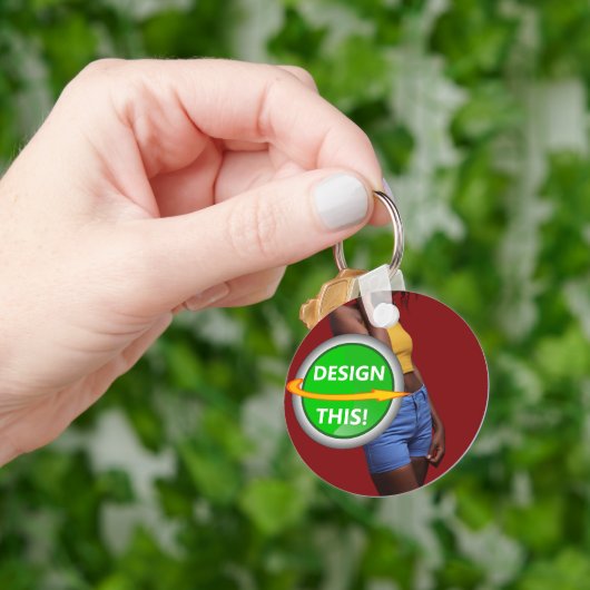COOL! Sleutelhanger - Metalen Cirkel - Custom (Hand)