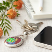 COOL! Sleutelhanger - Premium Metal - Ovaal ontwer (Zijkant)