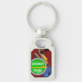 COOL! Sleutelhanger - Premium Metal - Rectangle De (Voorkant)