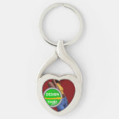 COOL! Sleutelhanger - Premium Metal - Twisted Hear (Voorkant)