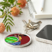 COOL! Sleutelhanger - Premium Round Large - Aangep (Zijkant)