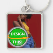 COOL! Sleutelhanger - Premium Square Large - Aange (Voorkant)
