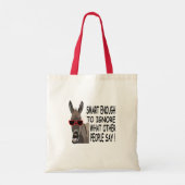 Cool Slimme Ezel Tote Bag (Achterkant)