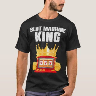 Cool Slot Machine Liefhebbers Jongens Casino Gambl T-shirt
