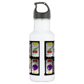 Cool Slot Machine Patroon Waterfles (Achterkant)