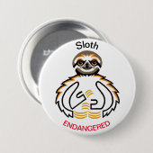 Cool - SLOTH- Bedreigde dieren grafisch - Wildlife Ronde Button 7,6 Cm (Voorkant /achterkant)