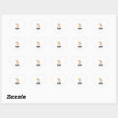 Cool sloth houdt van pizza hart sticker (Vel)