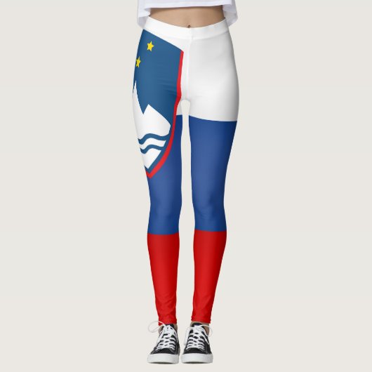 Cool Slovenia Flag Mode Leggings (Voorkant)
