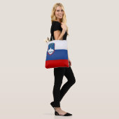 Cool Slovenia Flag Mode Tote Bag (Op model)
