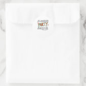 Cool Slumber Party Squad Funny Sleepover Pajam Ronde Sticker (Tas)