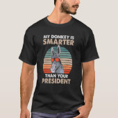 Cool Smart Donkey Love Sunglazen  Boerderij Ani T-shirt (Voorkant)