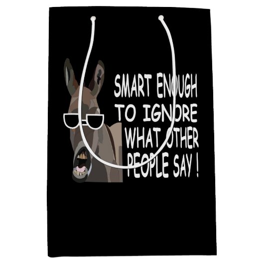 Cool Smart Donkey Medium Cadeauzakje (Voorkant)