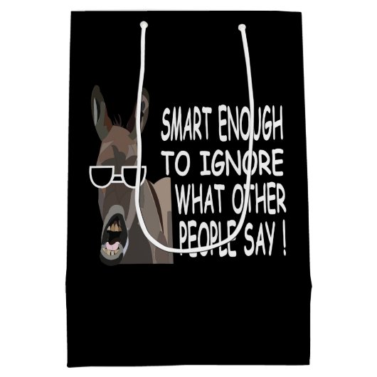 Cool Smart Donkey Medium Cadeauzakje (Achterkant)