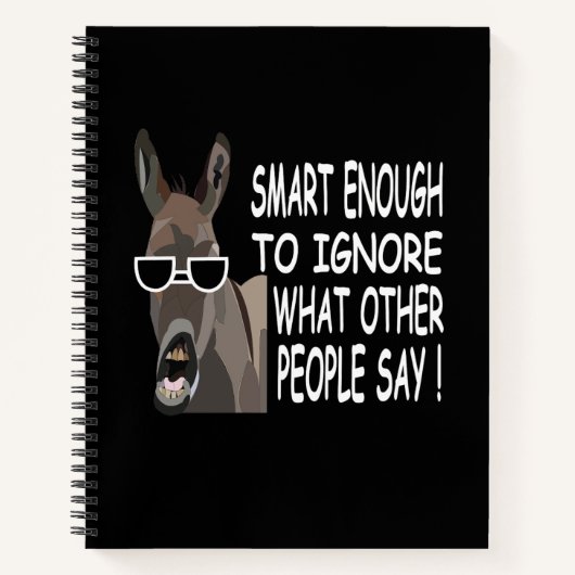 Cool Smart Donkey Notitieboek (Voorkant)