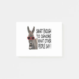 Cool Smart Donkey Post-it® Notes
