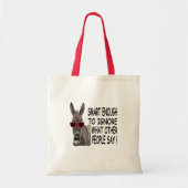 Cool Smart Donkey Tote Bag (Voorkant)