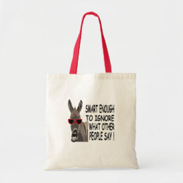 Cool Smart Donkey Tote Bag