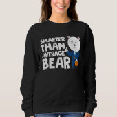 Cool Smarter Than Average Bear Polar Bear Trui (Voorkant)