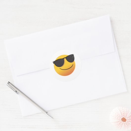 Cool Smiley Sticker | Fun Emoji Design (Envelop)
