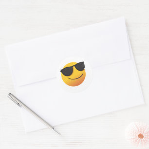 Cool Smiley Sticker Leuke Emoji Design
