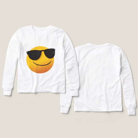 Cool Smiley Sweatshirt | Fun Emoji Graphic Design (Voorkant /achterkant)