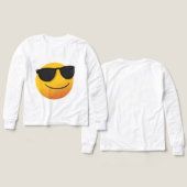 Cool Smiley Sweatshirt | Leuk Emoji Grafisch Ontwe (Voorkant /achterkant)