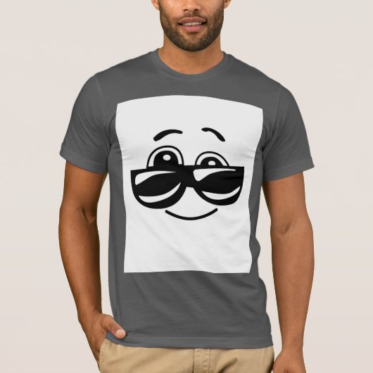 Cool Smiling Chasma Graphic T-shirt voor alle leef (Voorkant)