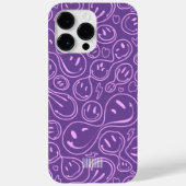 Cool Smiling Face Smile Pattern Lavender Case-Mate iPhone Case (Achterkant)