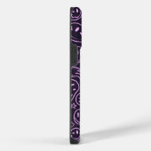 Cool Smiling Face Smile Pattern Lavender iPhone Hoesje (Rechterkant)
