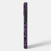 Cool Smiling Face Smile Pattern Lavender iPhone Hoesje (Linkerkant)