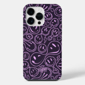 Cool Smiling Face Smile Pattern Lavender iPhone Hoesje (Achterkant)