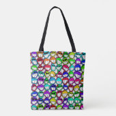 COOL SMILING FACES GROEP I + jouw idee Tote Bag (Achterkant)