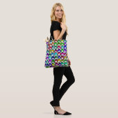 COOL SMILING FACES GROEP I + jouw idee Tote Bag (Op model)