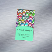 COOL SMILING FACES GROEP I + jouw idee Visitekaartje Magneet (Voorbeeld)