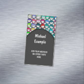 COOL SMILING FACES GROEP II + uw idee Visitekaartje Magneet (Voorbeeld)