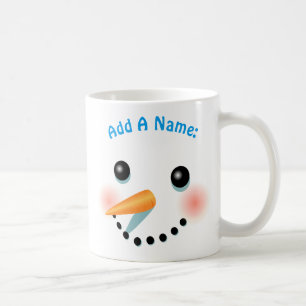 Cool Smiling Snowman Cartoon Koffiemok