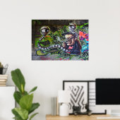 Cool Smoking Guy Poster (Thuiskantoor)