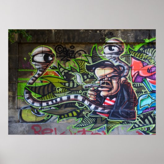 Cool Smoking Guy Poster (Voorkant)