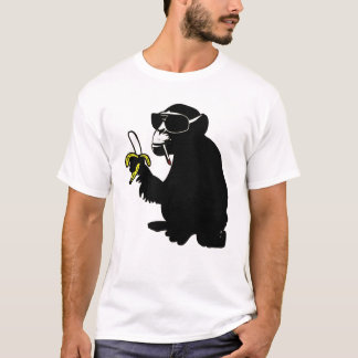 cool smoking monkey t-shirt