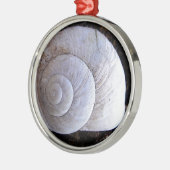Cool snailshell metalen ornament (Links)