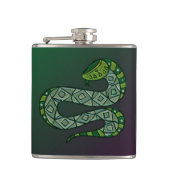 Cool Snake Metallized Tribal Art Heupfles (Voorkant)