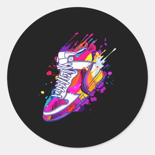 Cool Sneaker Design For Men Women Scute Ss Cute Ss Ronde Sticker (Voorkant)