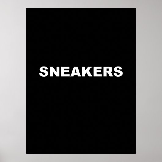 Cool Sneaker Wall Art Poster (Voorkant)