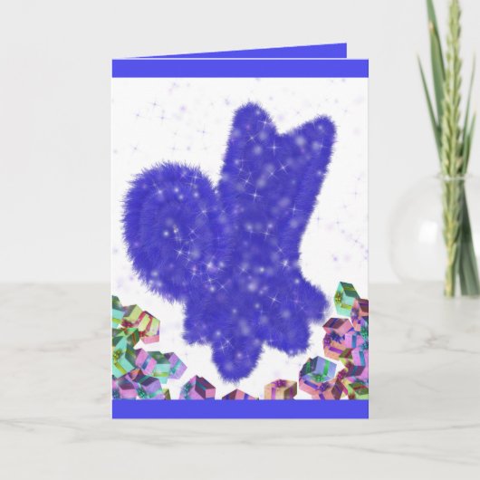 Cool sneeuwhond Nieuwjaar kaart (Voorkant)