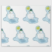 Cool sneeuwman inpakpapier (Vlak)