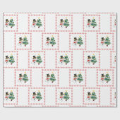 "Cool Sneeuwman" & Kerstboom Cadeaupapier (Vlak)