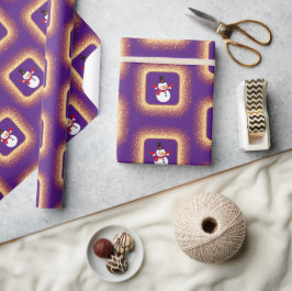 "Cool Sneeuwman" Kerstthema Cadeaupapier