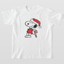 cool snoopy on winter t-shirt