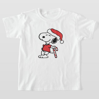 cool snoopy on winter t-shirt
